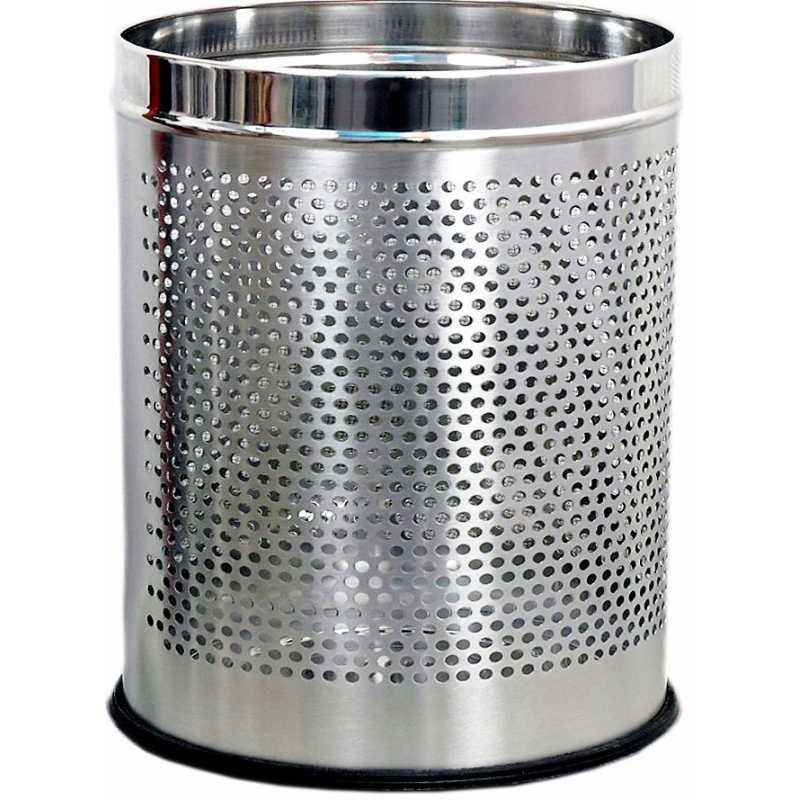 SBS 60 Litre Steel Perforated Dustbin, Size: 305x711 mm