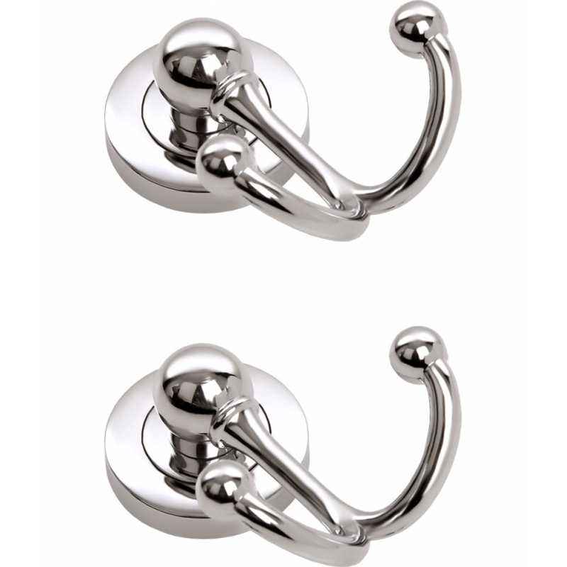 Doyours 2 Pieces Chrome Multipurpose Wall Hook Set, DY-0202