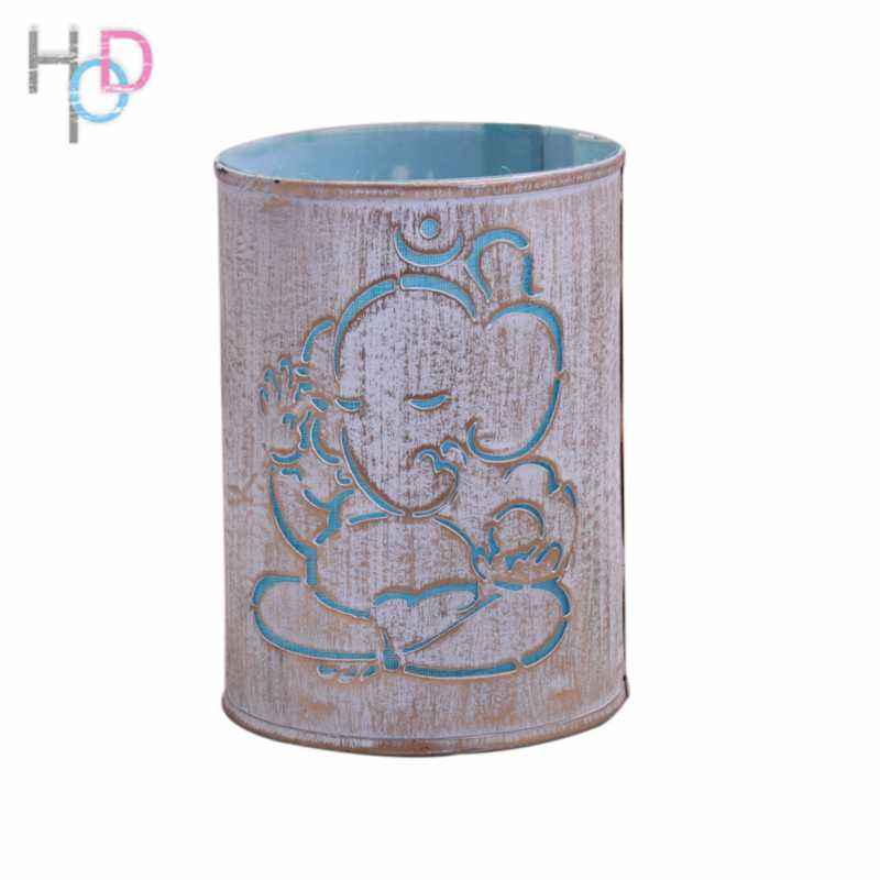 Height of Design HODNL23 Blue Gold Ganesha Night Lamp