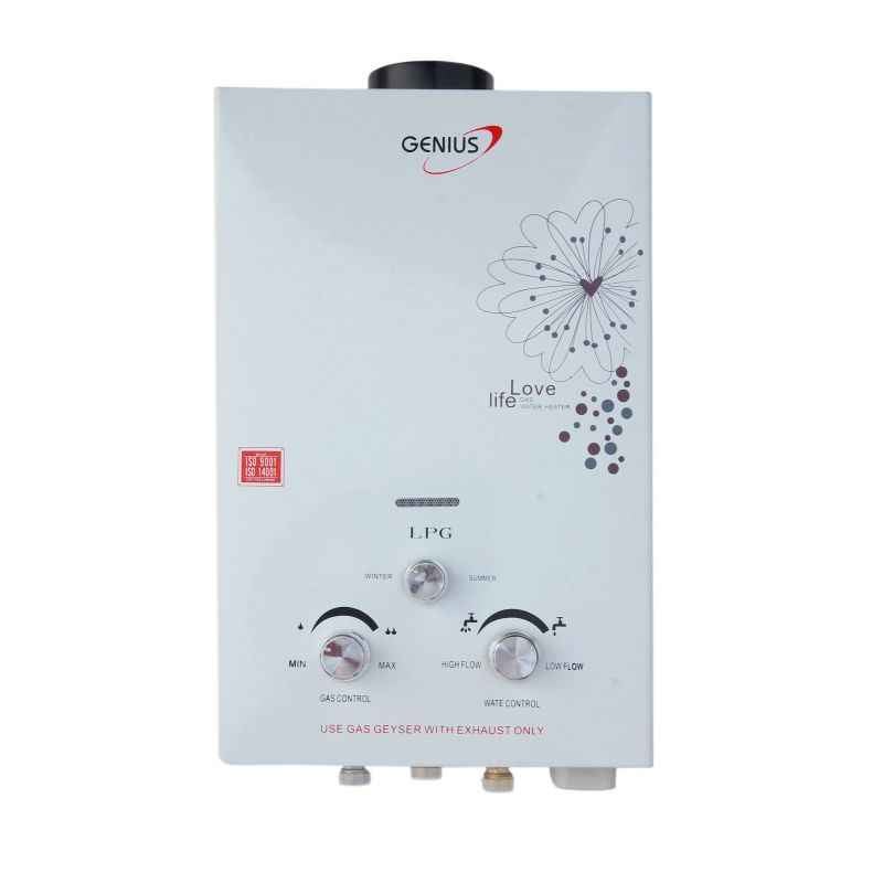 Genius GB2 ECO Mini Gas Water Heater, Capacity: 6 L