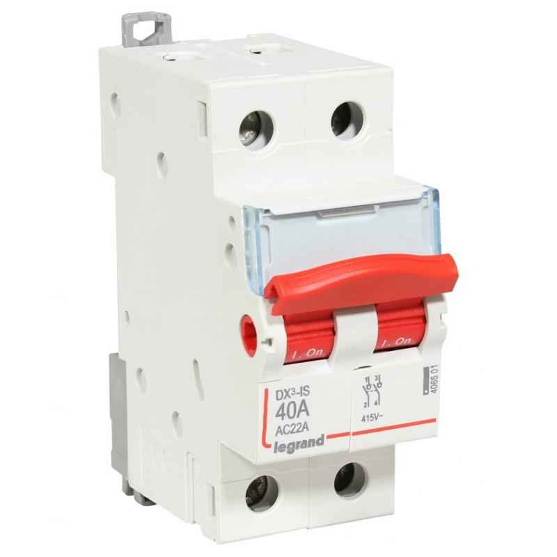 Legrand 63A DX³ 2 Pole MCBs Isolators for AC Applications, 4065 02