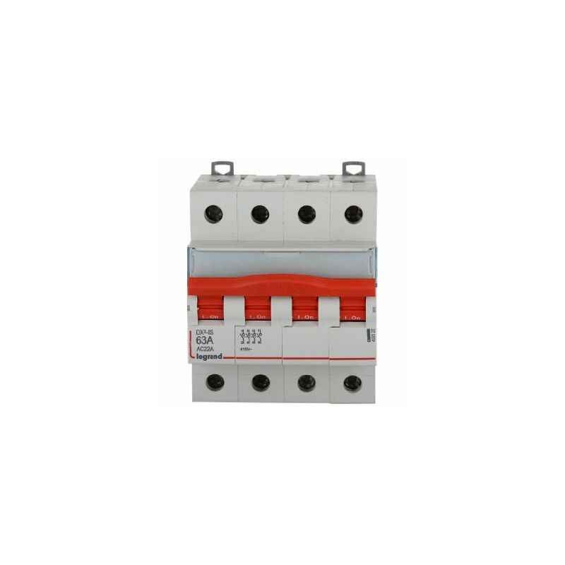 Legrand DX3 63A Four Pole MCBs Isolator for AC Applications, 4065 20