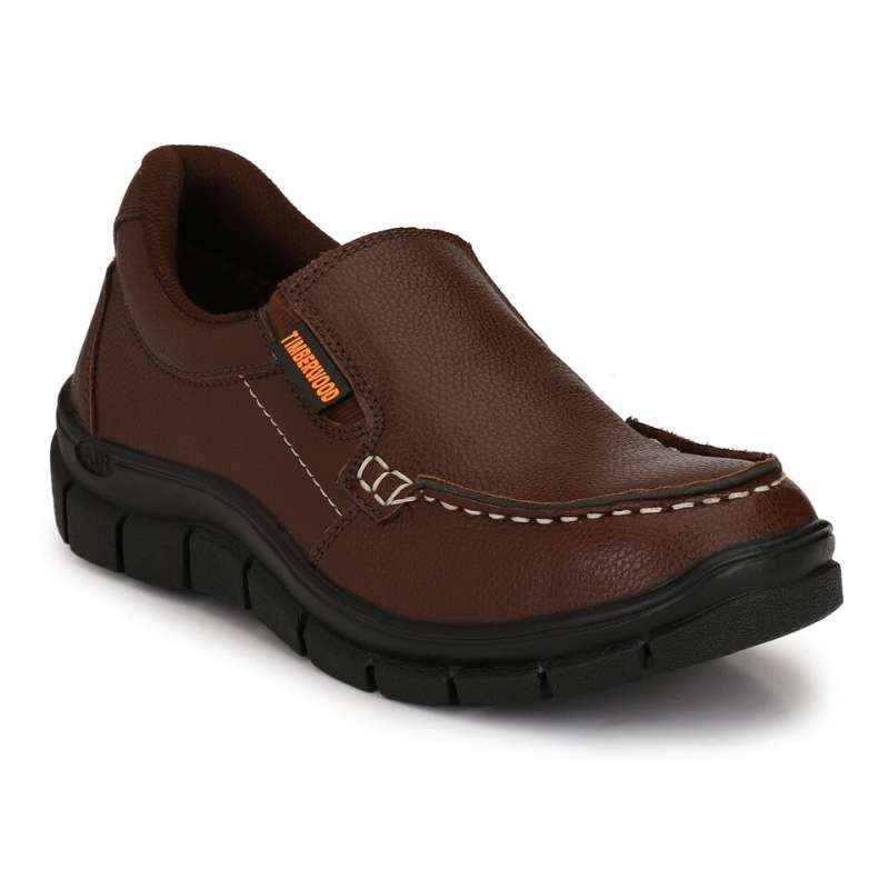 Timberwood TW28BR Steel Toe Brown Work Safety Shoes, Size: 6