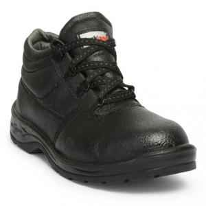 Hillson Rockland Leather Low Ankle Metal Toe Black Work Safety Shoes, Size: 11