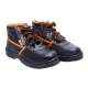 Polo Indcare Aero High Ankle Steel Toe Black & Orange Work Safety Shoes, Size: 10 (Pack of 20)