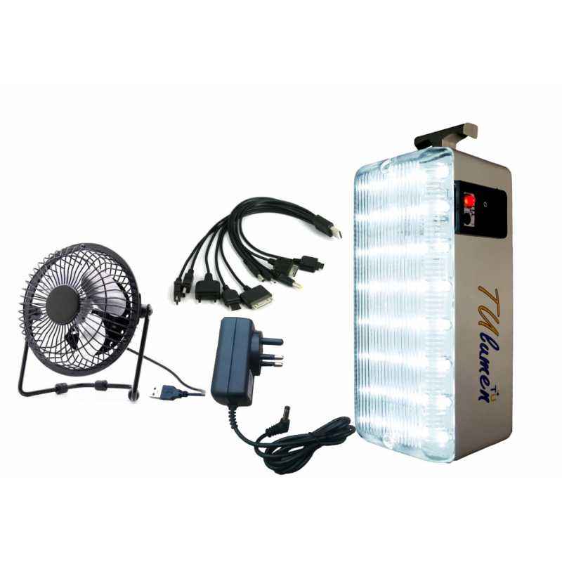 Technology Uncorked Mobile Charger with Emergency Light and Fan