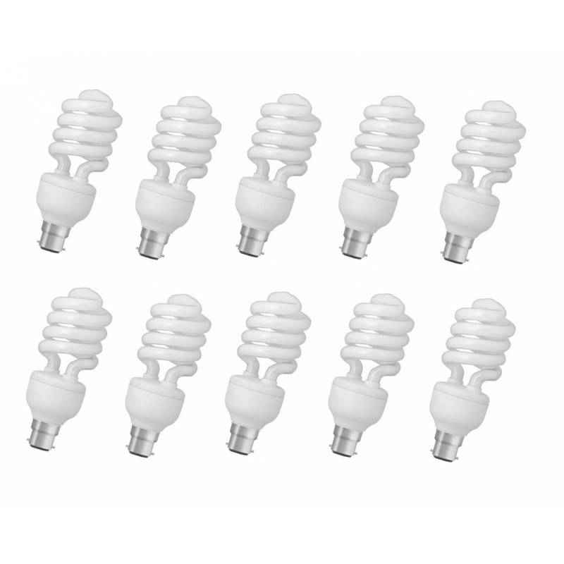 Crompton 25W B-22 Spiral DF CFL Cool Day Light (Pack of 10)