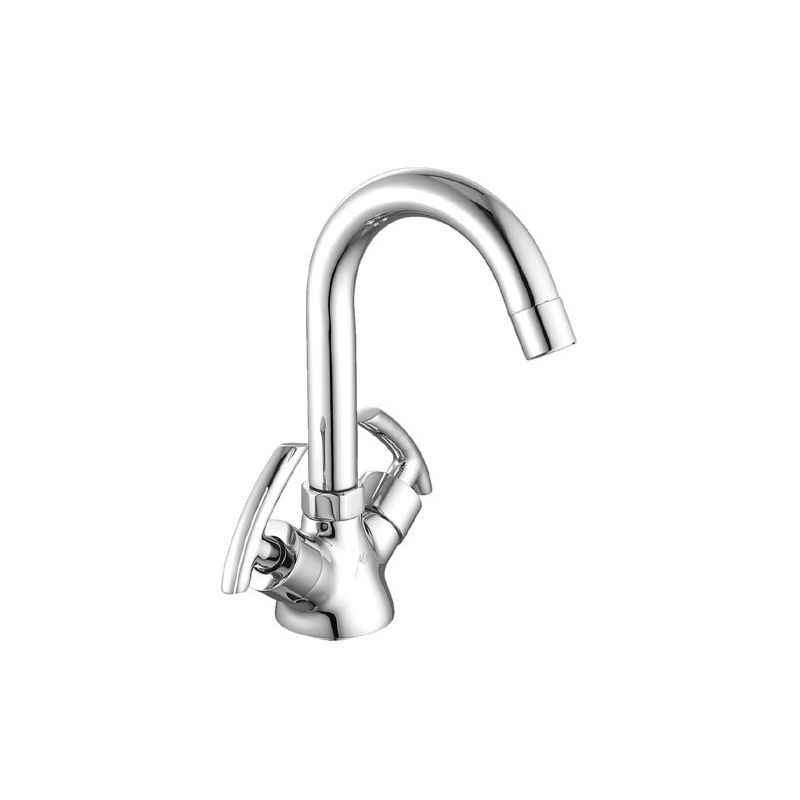 Marc Ceto Central Hole Basin Mixer with 18 Inch Braided Pipe, MCT-1100