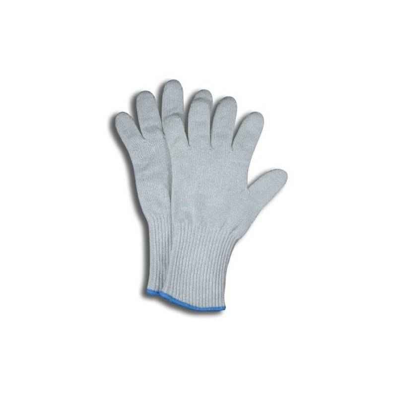 SuperDeals Grey Cut Resistant Hand Gloves, SD114 (Pack of 5)