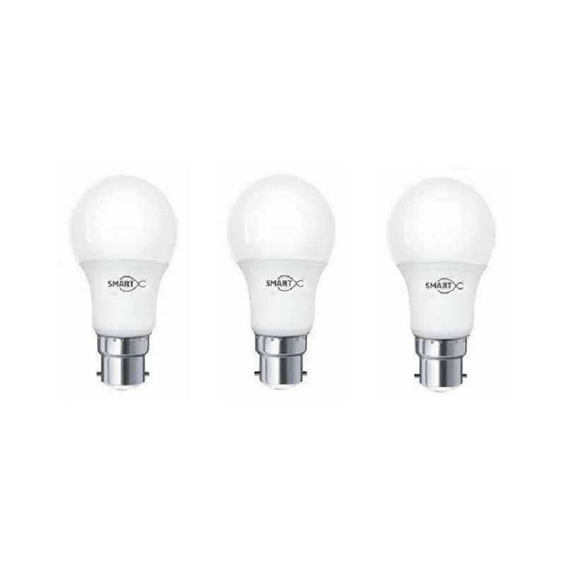 Smartx Omega 9W B-22 White LED Bulb (Pack of 3)