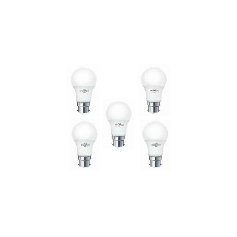 Smartx Omega 5W B-22 White LED Bulb (Pack of 5)
