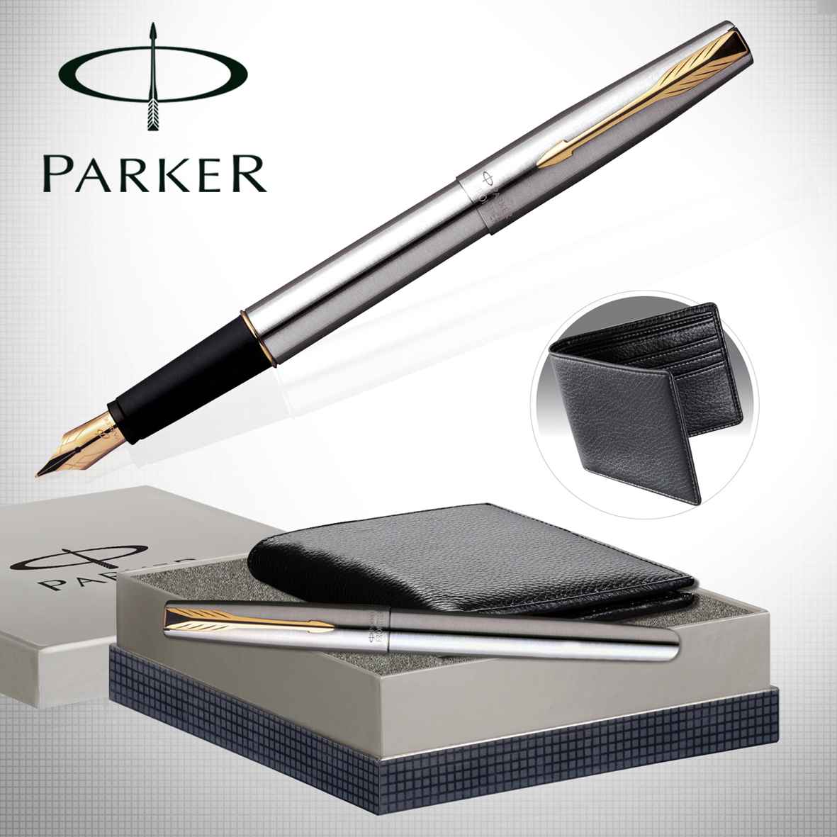 Buy Parker Frontier Fountain Pen Gift Set, 9000017401 Online At Best Price  On Moglix