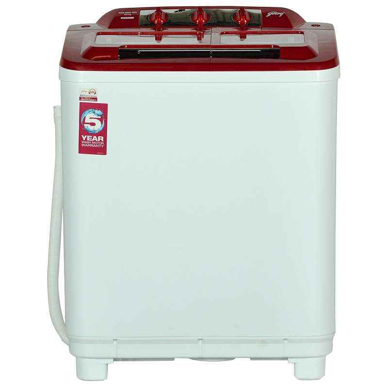Godrej 6.5 kg Red Semi Automatic Top Loading Washing Machine, GWS 6502 PPC