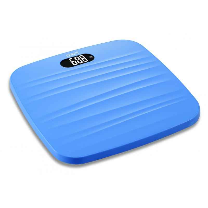 Venus Prime lite weight ABS Body Electronic Digital Personal Bathroom Health Body Weight Weighing Scale with Back Light, EPS-9999 Blue