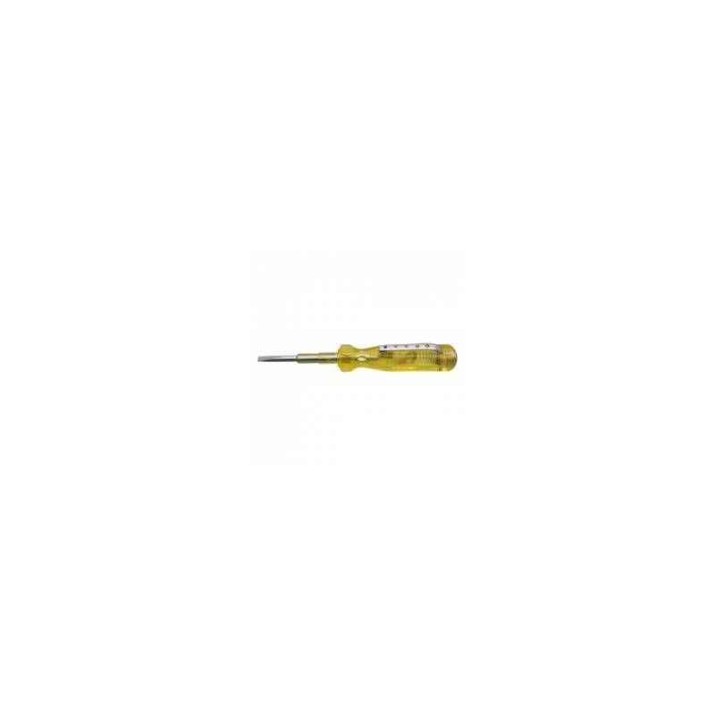 Ajay Screw Drivers Tester-with Neon Bulb, Yellow Handle (Pack of 20) Length: 125mm