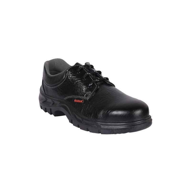 Karam FS 02 Steel Toe Black Work Safety Shoes, Size: 5