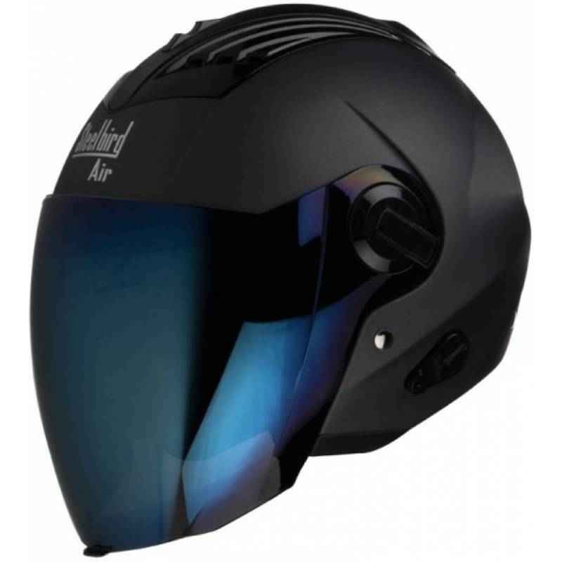 Steelbird SBA-3 Black Full Face Helmet, Size (Large, 600 mm)