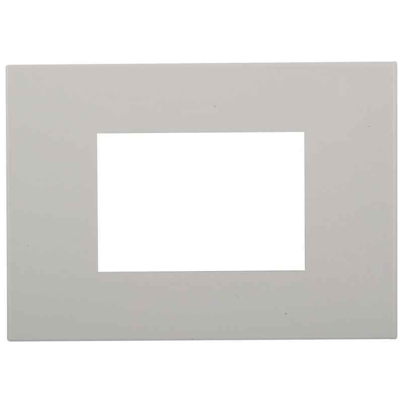 Legrand Arteor 3 Module White Square Cover Plate With Frame, 5757 20 (Pack of 10)