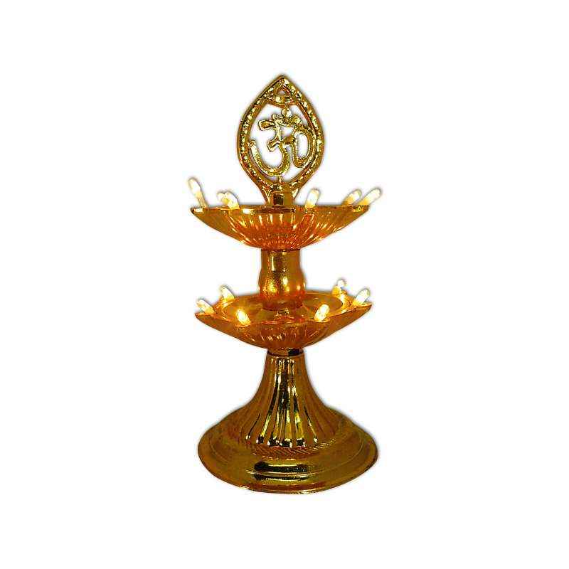 VRCT 3W White Table Diya with 14 Plastic LED Deep, DL-607