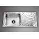 Jayna Jupiter SBSD 05 (DX) Glossy Sink With Drain Board, Size: 36 x 18 in