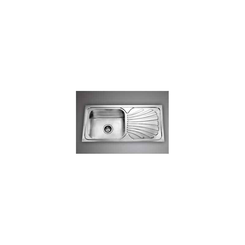 Jayna Jupiter SBSD 05 (DX) Glossy Sink With Drain Board, Size: 36 x 18 in