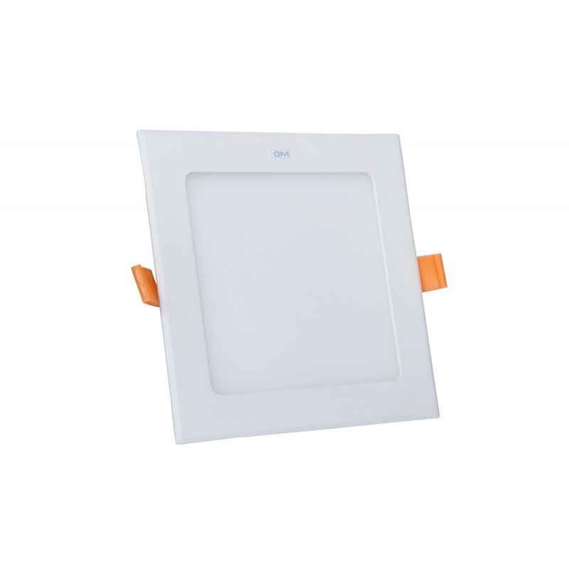 GM Plano 12W Cool Light Non-Dimmable Square Slim Panel Light, 4000 K