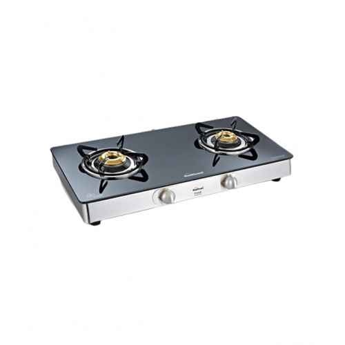 sunflame gas stove 2 burner steel