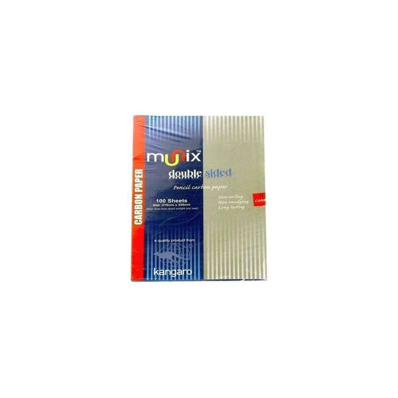 Kangaro Double Sided Munix Pencil Carbon Paper, 210x330 mm (Pack of 2)