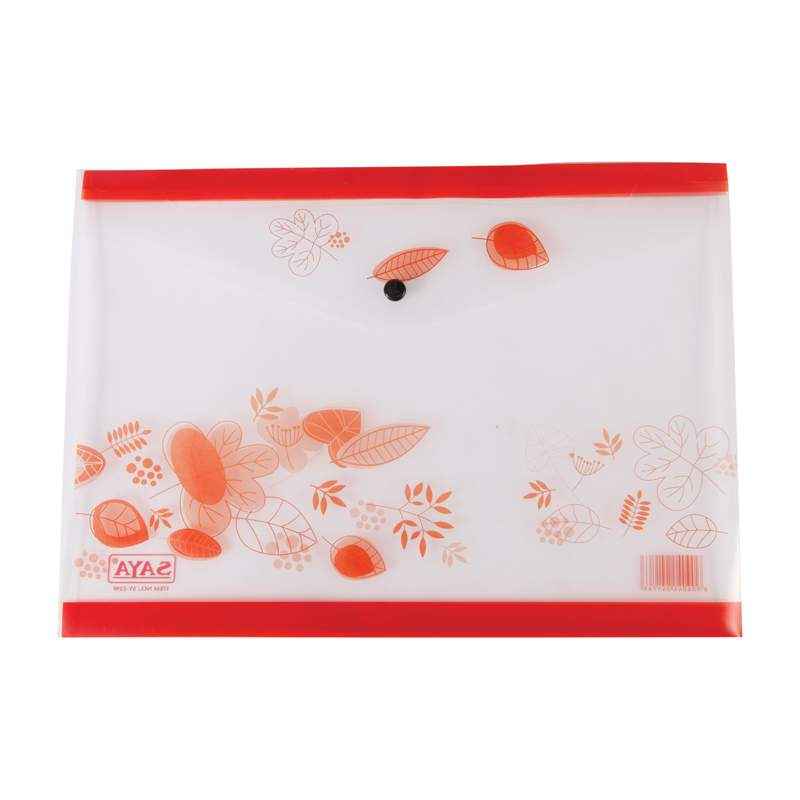 Saya SY229F Red Clear Bag Floral, Weight: 30 g (Pack of 12)