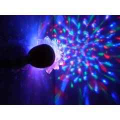 Buy Tucasa Diwali Multi Colour Lotus Crystal Revolving Light, DW 