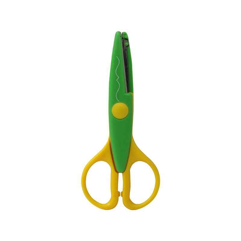 Saya Green Craft Scissors, Dimensions: 135 x 60 x 15 mm (Pack of 5)