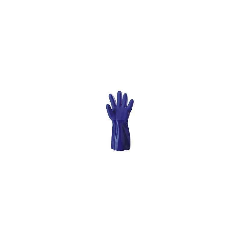 Atlas PVC Blue Hand Gloves, STARFISH PLUS/CEB-005-B (Pack of 10)
