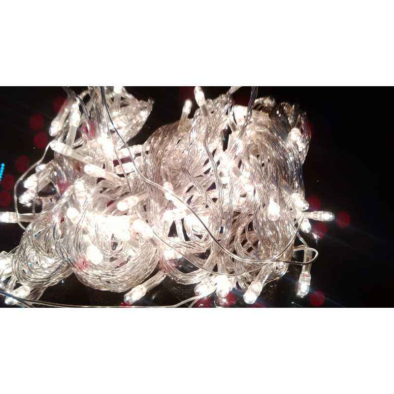 Blackberry Overseas 15m White Decorative LED Light with Black Wire