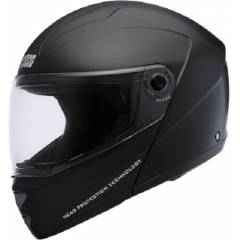 Studds Ninja Elite Motorbike Black Flip-up Helmet, Size (Large, 580 mm)