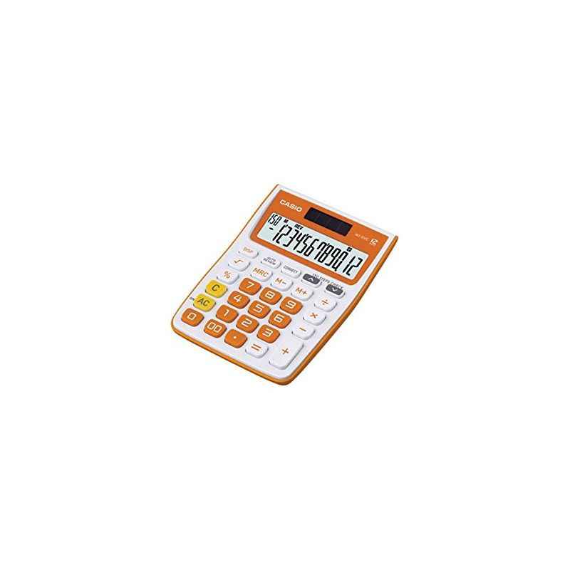 Casio MJ-12VC Orange Electronic Calculator