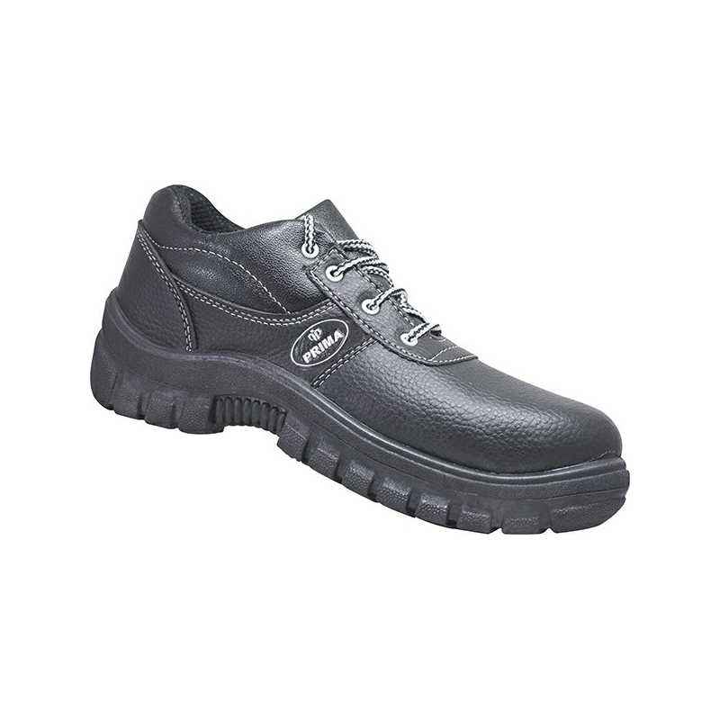 Prima EON Plus Steel Toe Black Safety Shoes, Size: 9