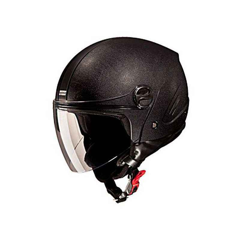 Studds Track Plain Black Open Face Helmet, Size (Large, 580 mm)