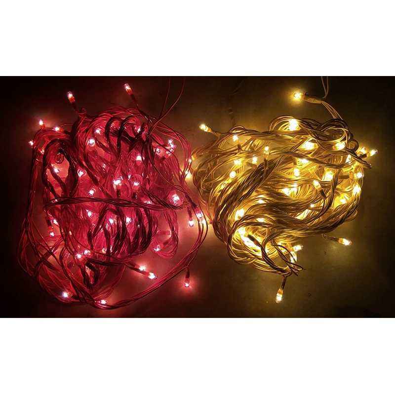 MTC Combo of Red & Yellow Colored LED Rice Light
