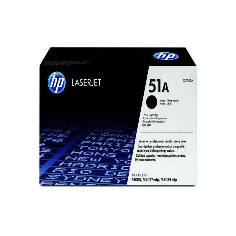 HP 51A Black LaserJet Print Cartridge, Q7551A