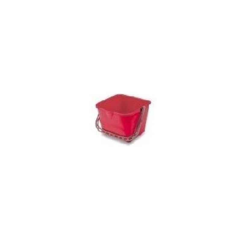 Amsse PSB 25 1001 25L Red Plastic Square Bucket with Measurements