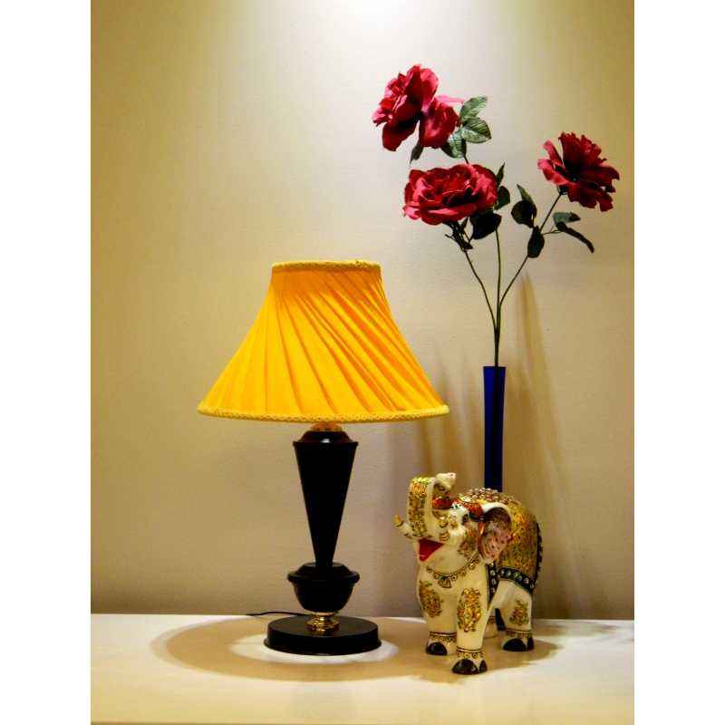 Tucasa Table Lamp with Pleated Shade, LG-410, Weight: 700 g