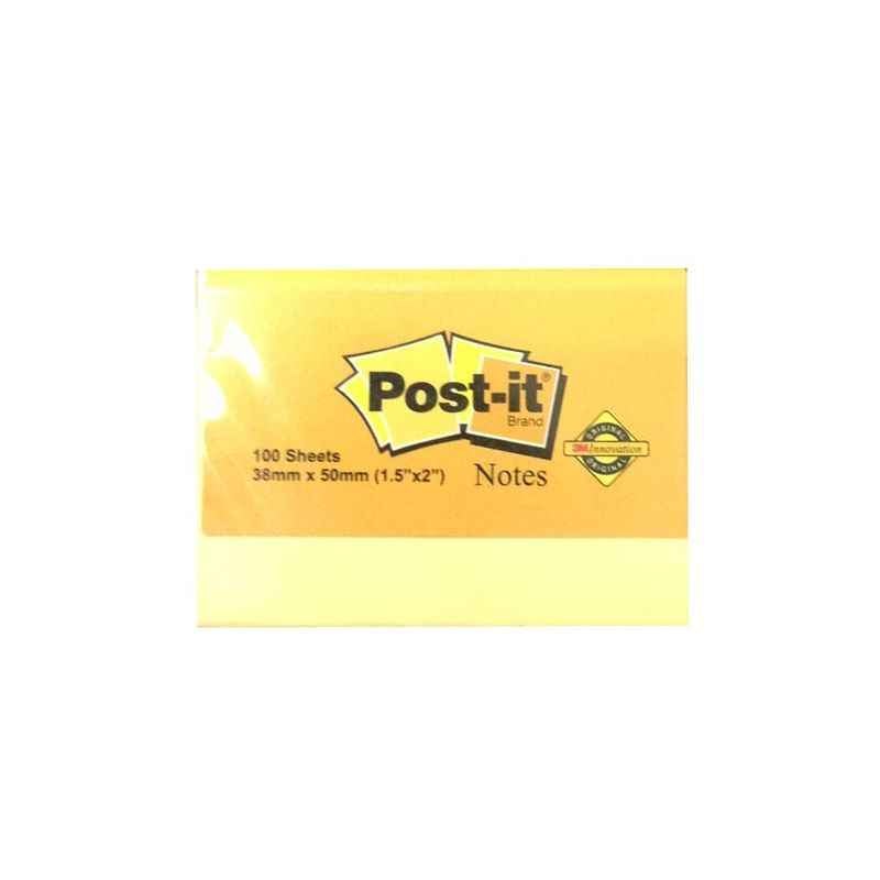 3M Post-it 2 Inch Yellow Notes, IE810100495 (Pack of 5)