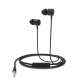 Portronics Conch 204 Black In-Ear Stereo 3.5mm Wired Earphone with In-Built Mic, POR 763