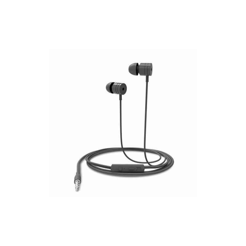 Portronics Conch 204 Grey In-Ear Stereo 3.5mm Wired Earphone with In-Built Mic, POR 767