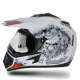 Vega Off Road Gangster Motocross White Red Helmet, Size (Large, 600 mm)