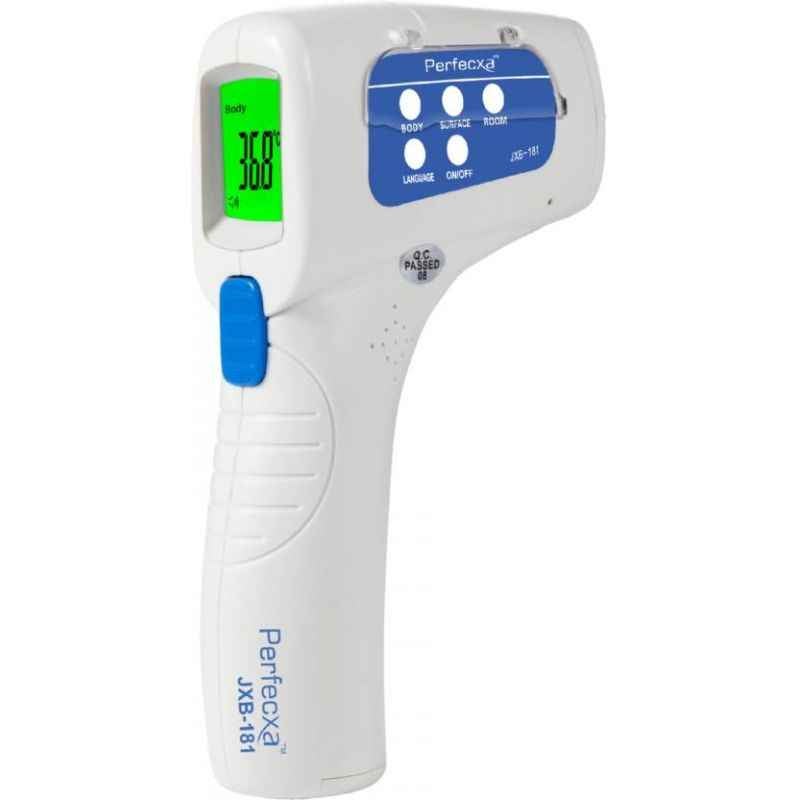 Perfecxa White Non-Contact Infrared Thermometer, JBX-181