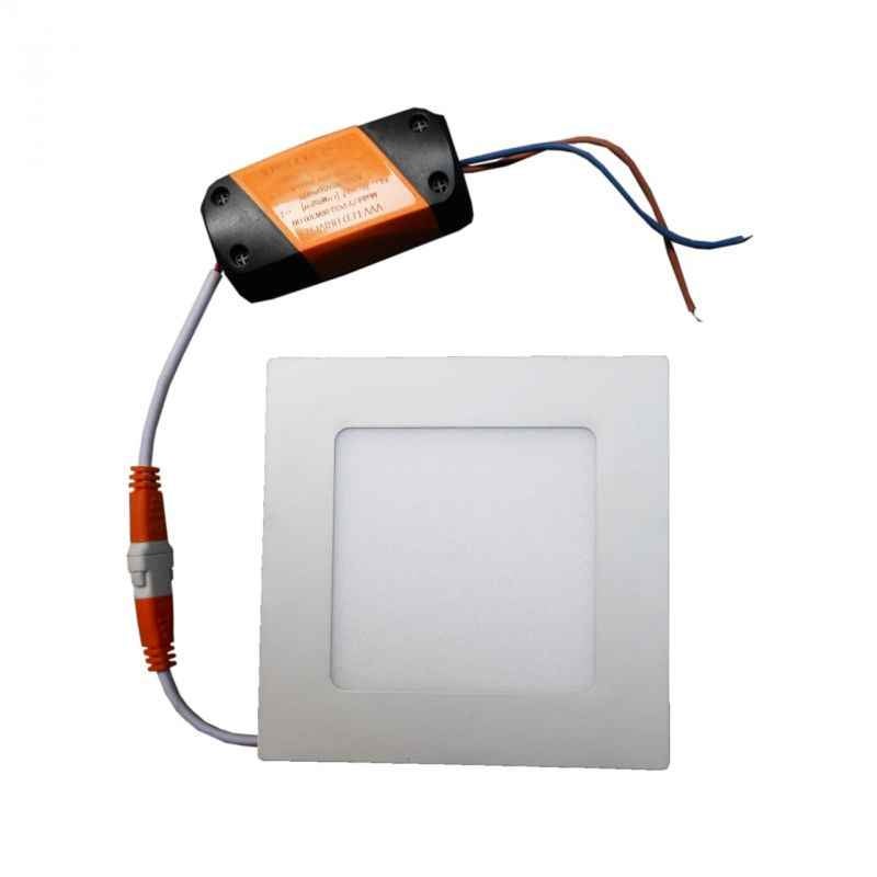 LumoGen 6W Square Cool White Slim LED Panel Light (Pack of 2)