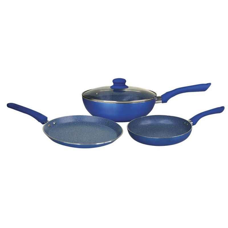 Wonderchef Royal Velvet Plus Blue Aluminium Cookware Set
