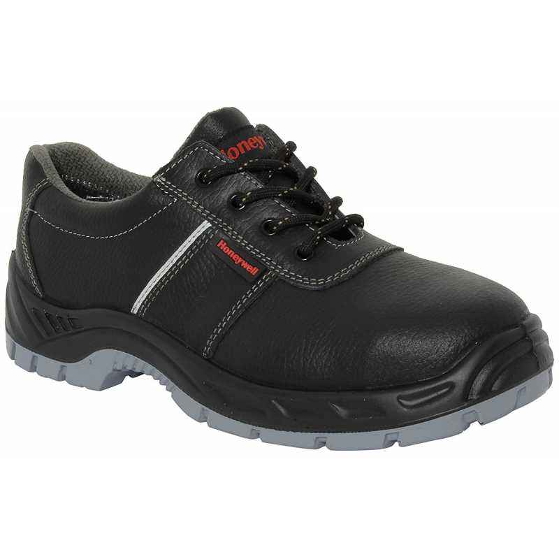 HONEYWELL 53707 Low Ankle Steel Toe Black & Grey Safety Shoes, Size: 10