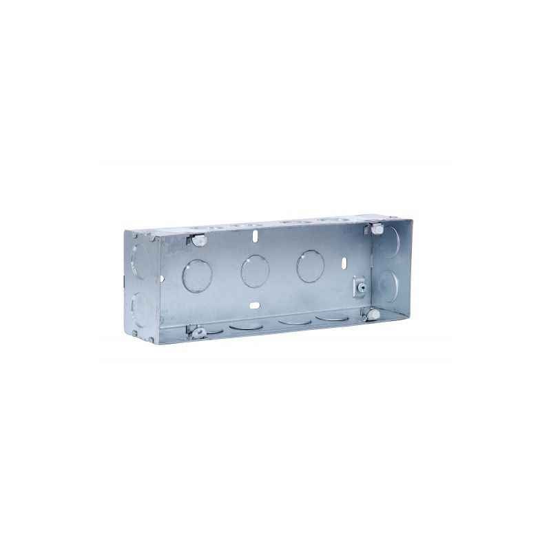 GM Flush Mounting Metal Gang Box, JM-08-005, Dimension: 232x75x52 mm